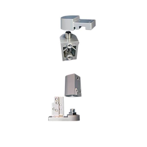 International Door Closers 3/4 Offset Pivot Set For Left 1/8 Recessed Doors, AL Baked Satin Aluminum Paint OP-7001-AL-LH - main